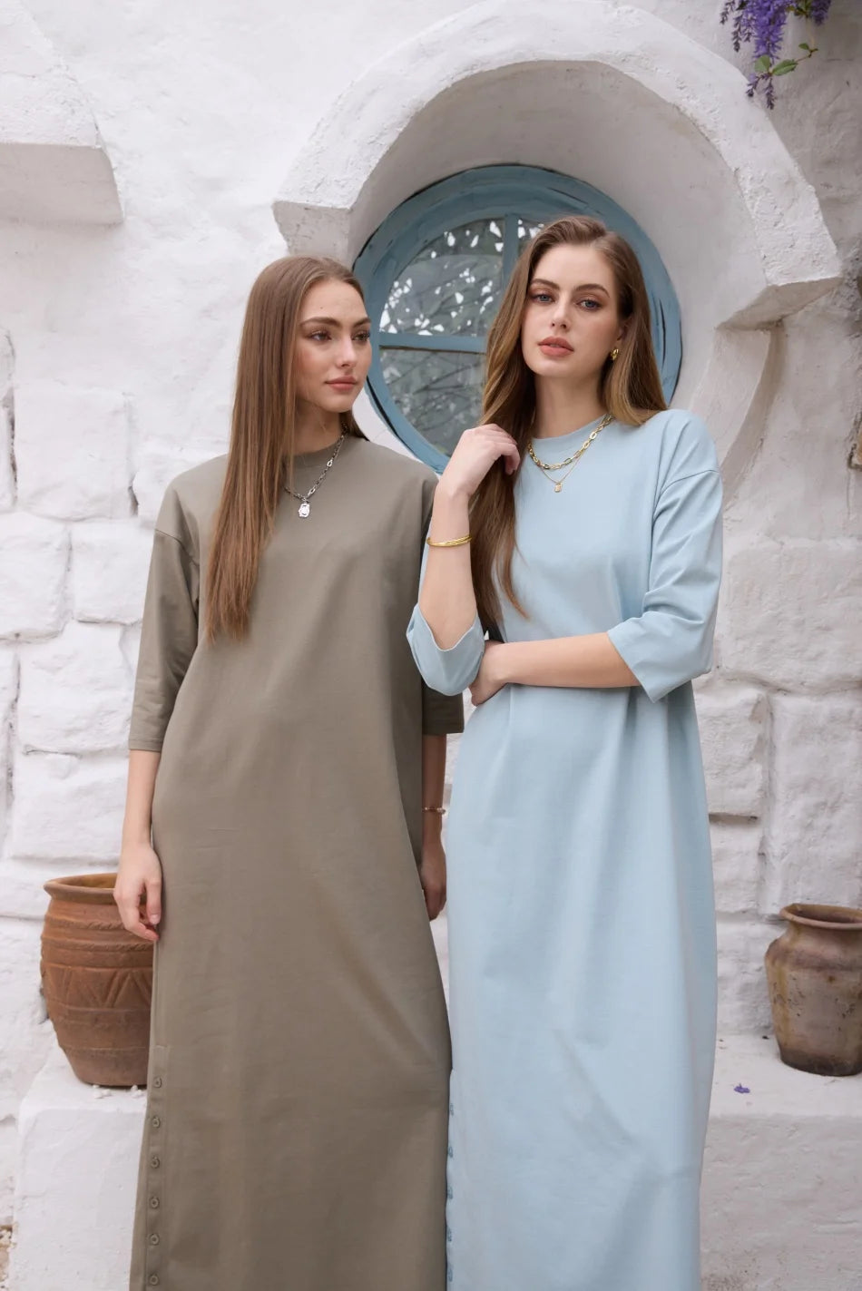 Women’s Oversized Knit Dress Set – Casual A-Line Style